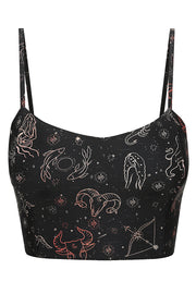 Crop Top Zodiac Black