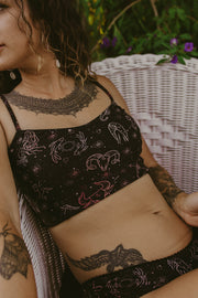 Crop Top Zodiac Black